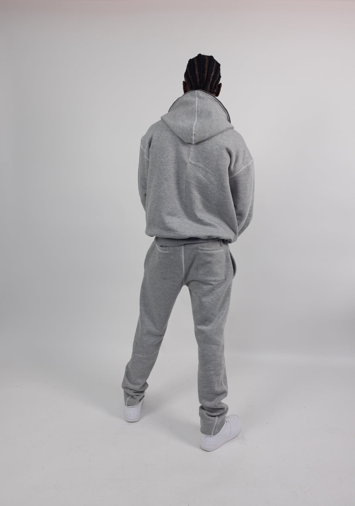 RETRO CONTRAST JOGGERS - GREY