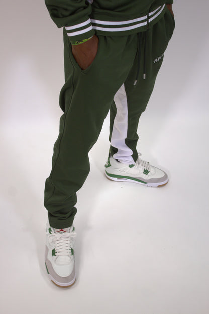 FOREST GREEN TRACKSUIT BOTTOMS