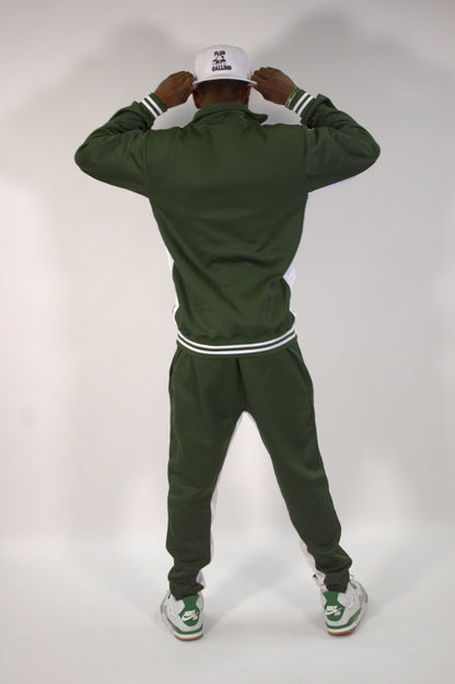FOREST GREEN TRACKSUIT JACKET