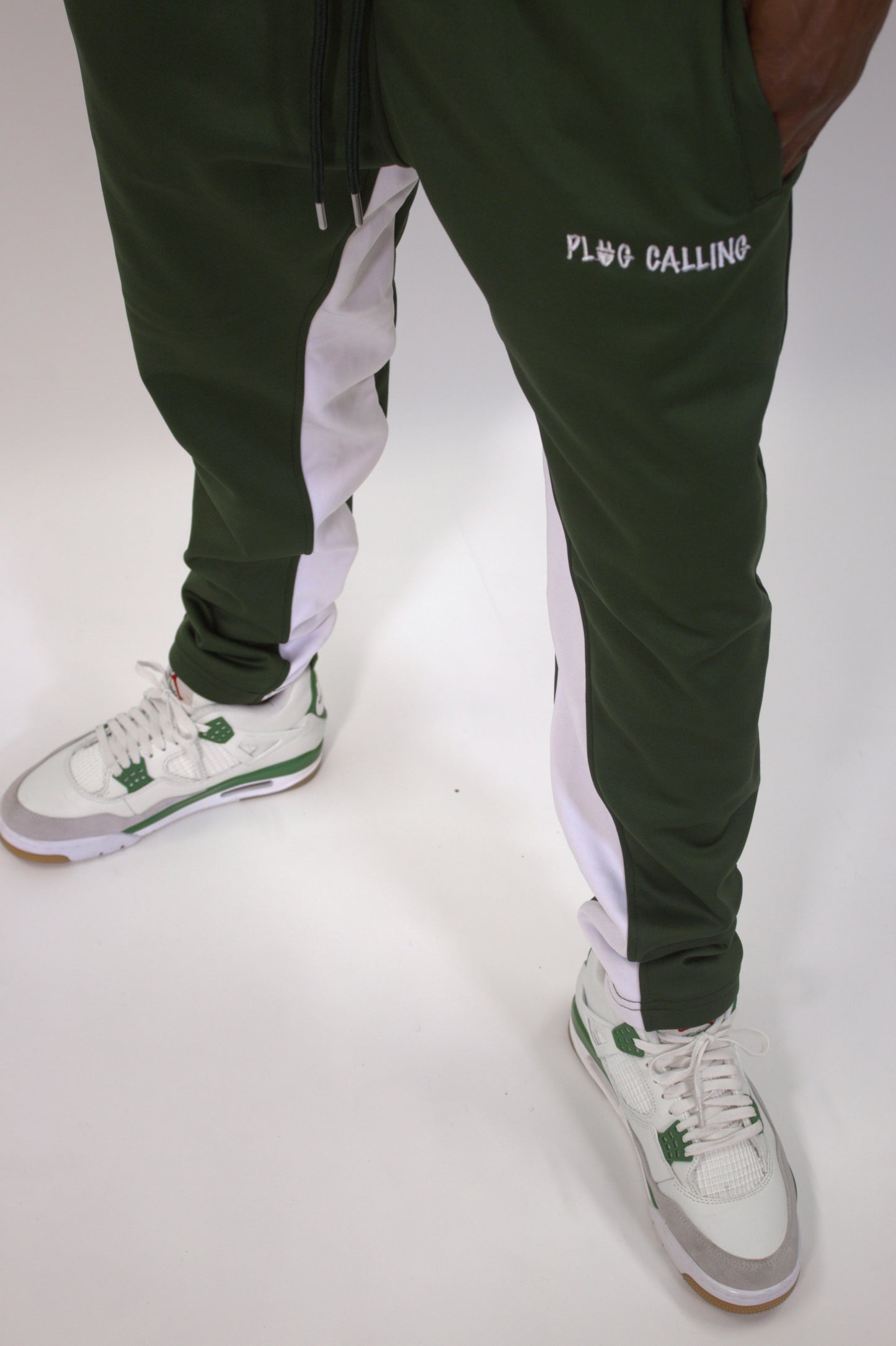FOREST GREEN TRACKSUIT BOTTOMS