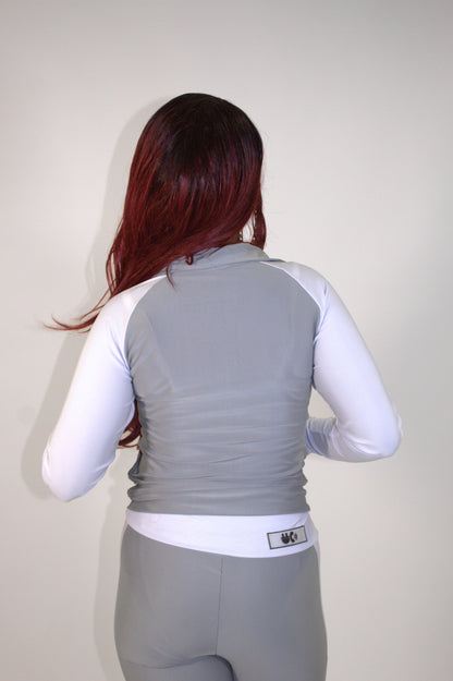 SCULPT POCKET FRONT DOUBLE ZIP UP JACKET