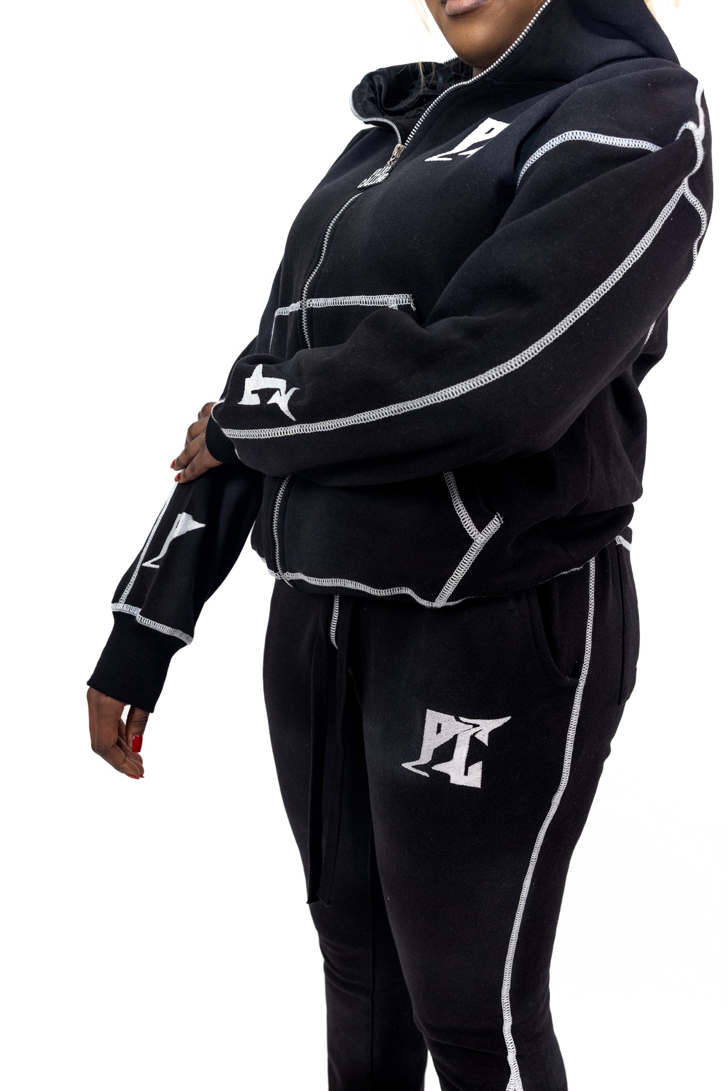 UNISEX RETRO JOGGERS - BLACK