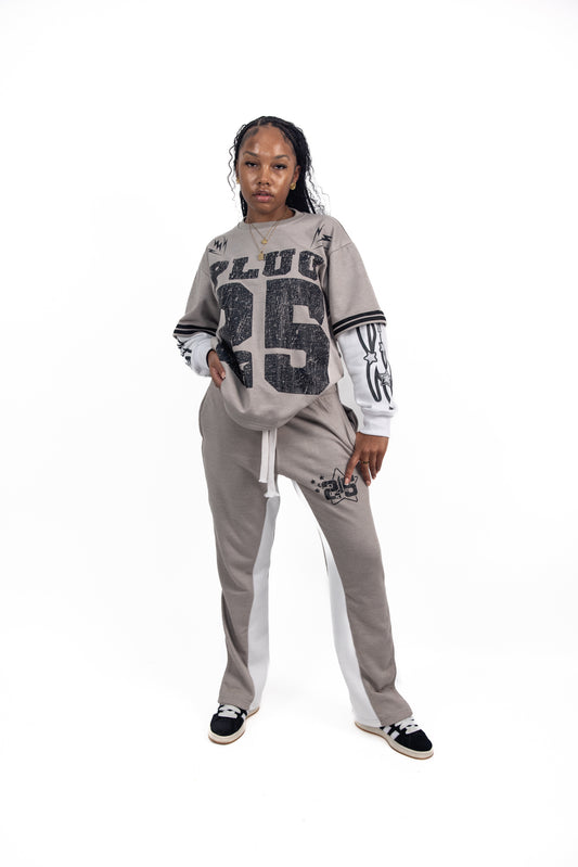 PLUG 25 TRACKSUIT - PEBBLE GREY