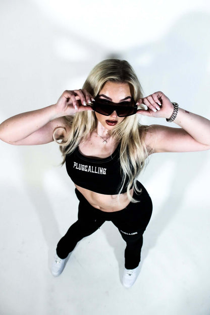 PC STACKED FLARED JOGGERS - Plug Calling-