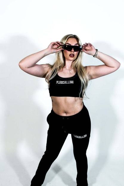 PC STACKED FLARED JOGGERS - Plug Calling-